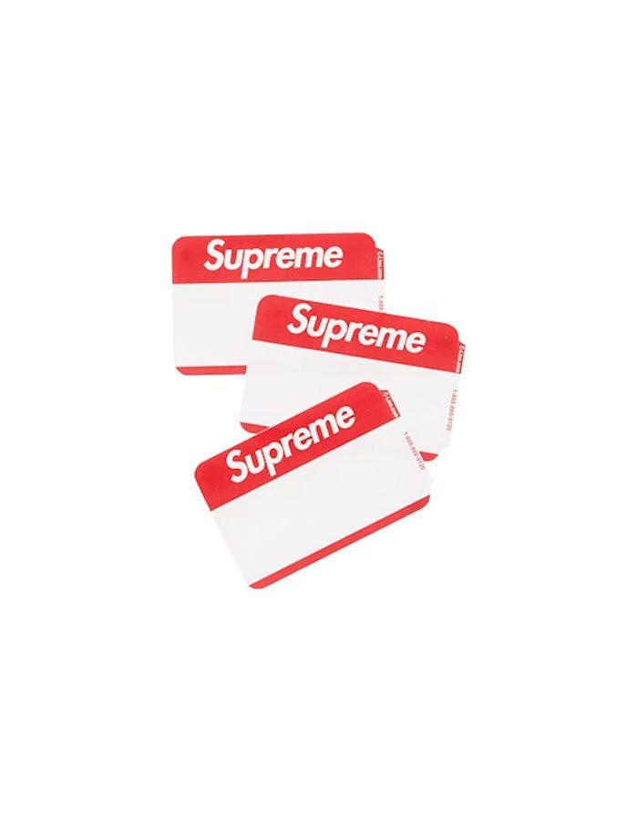 Stickers Supreme My Name Is Red - Imagen 1
