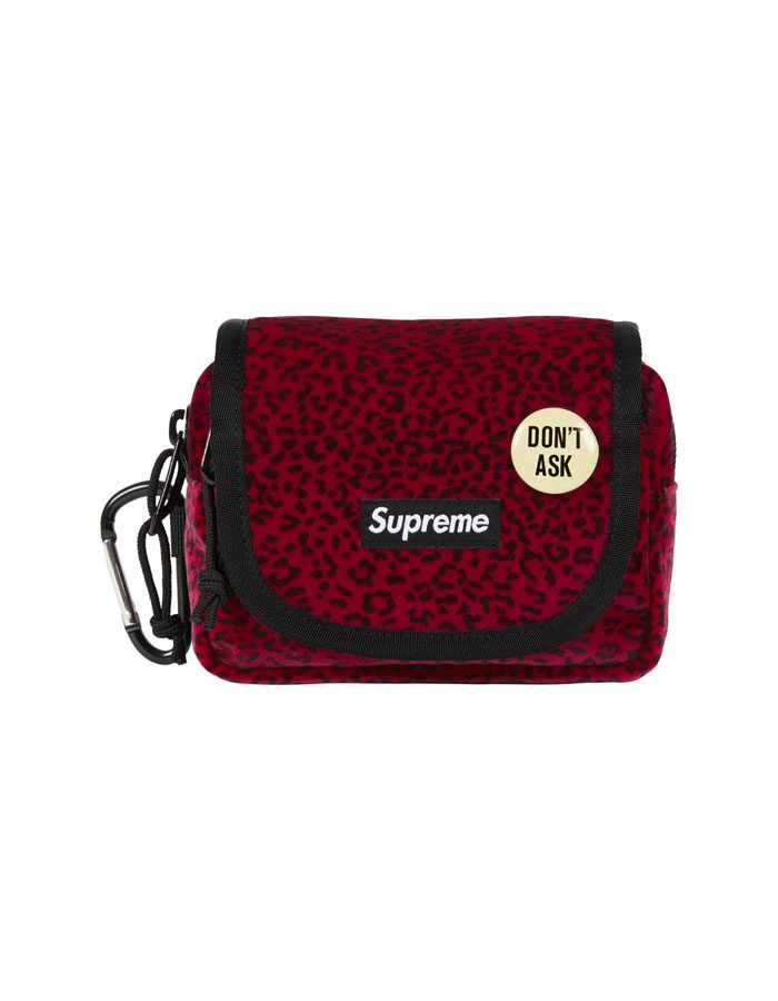 Supreme Mini Velvet Pouch Cherry - Imagen 1